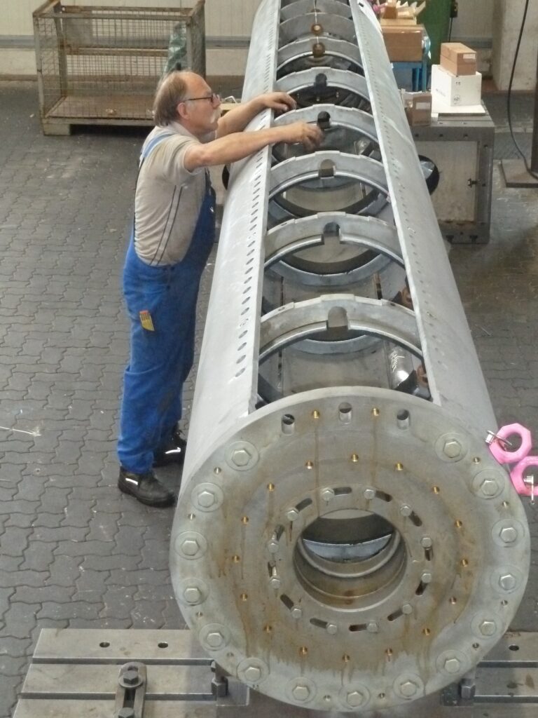 Muffengestell Ø 800 × 6.000 mm